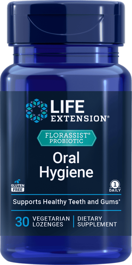 Life Extension FLORASSIST Probiotiques Hygiène Buccale, 30 pastilles végétariennes