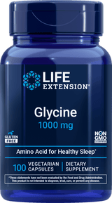 Life Extension Glycine 1000 mg, 100 kasvissyöjäkapselia