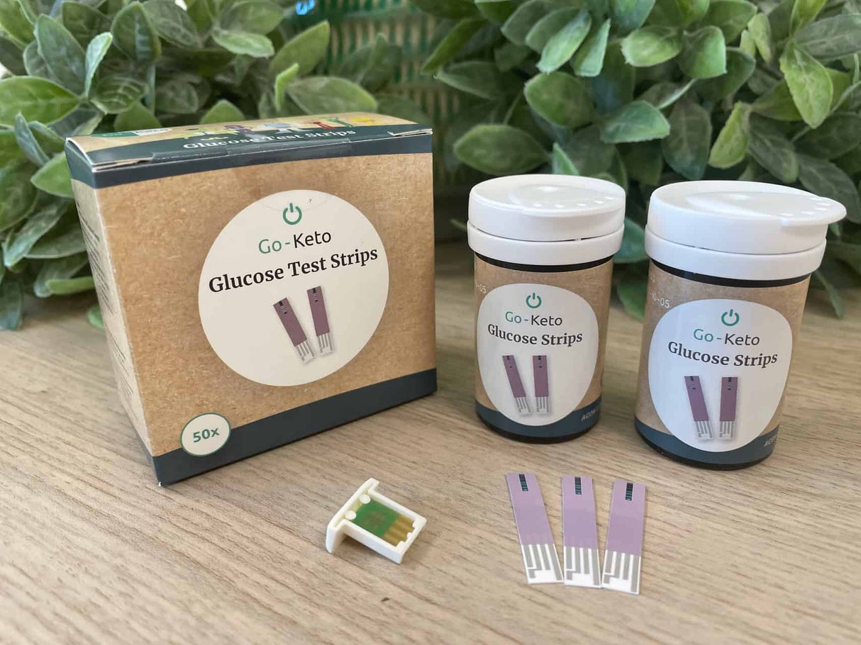 Go - Keto Glucose Test Strips (x50) - Uno Vita AS