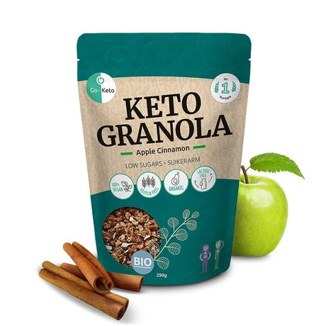 Go-Keto Keto Granola Apple Cinnamon (260g) - Uno Vita AS
