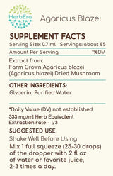 HerbEra Agaricus Blazei Tincture - Uno Vita AS