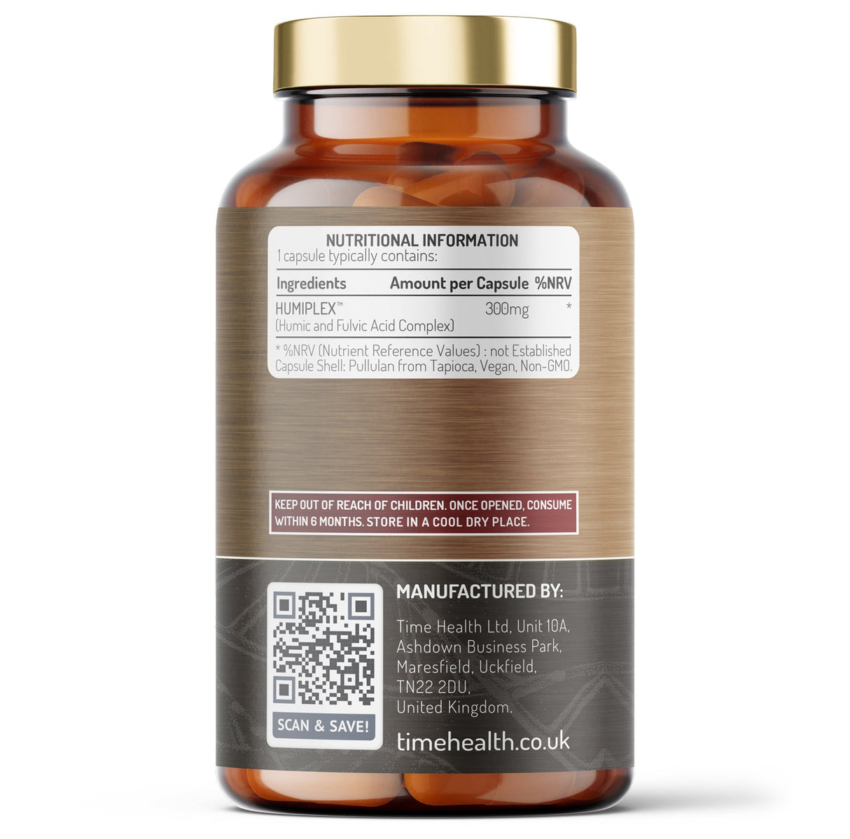 Humiplex® – Fulvic & Humic Multi - Nutrient Complex (120 Capsule Bottle) - Uno Vita AS