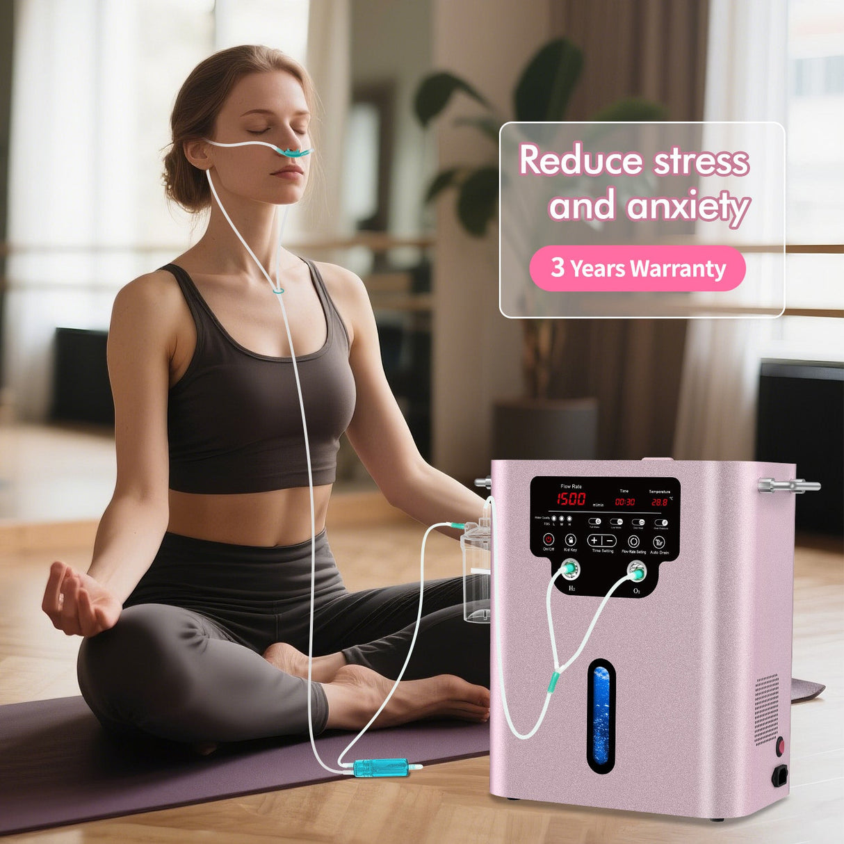 Hydrogen inhaler GY - HX1500 (1000 ml H2) - Uno Vita AS