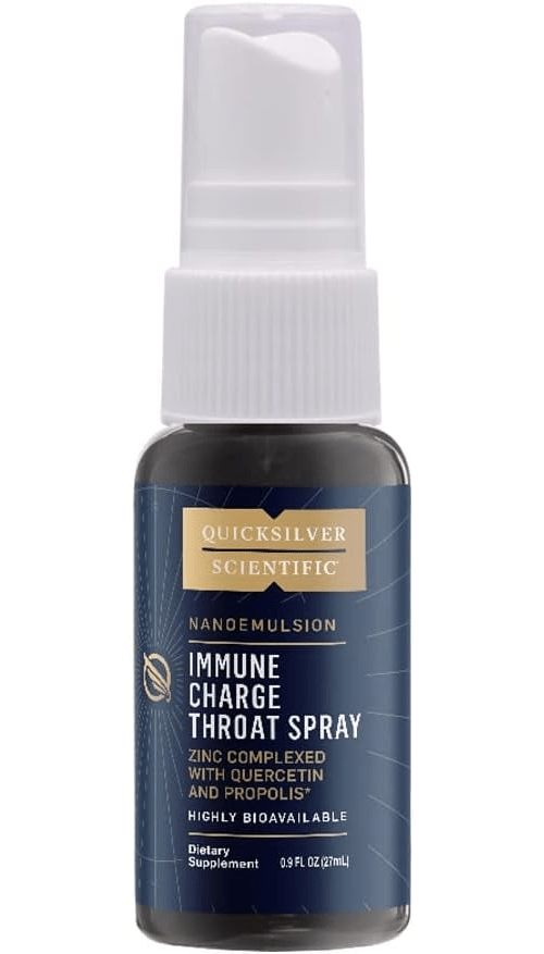 Quicksilver Scientific Immune Charge+ Throat Spray med sink, quercetin og propolis