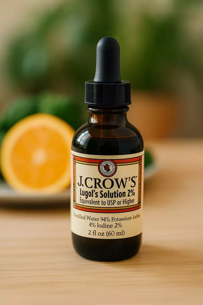 J. CROW'S Lugol's Iodine Water 2% - Uno Vita AS