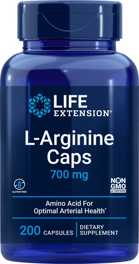 Life Extension L-Arginine Caps 700 mg, 200 kapsler