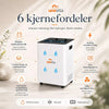 Inalatore di idrogeno a flusso grande da 6000 ml - (Generatore di idrogeno e ossigeno) - Uno Vita AS