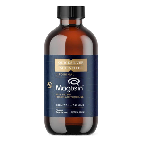 Quicksilver Scientific Liposomal Magtein – Flüssiges Magnesium-L-Threonat mit 450 mg Phosphatidylcholin, 450-ml-Flasche
