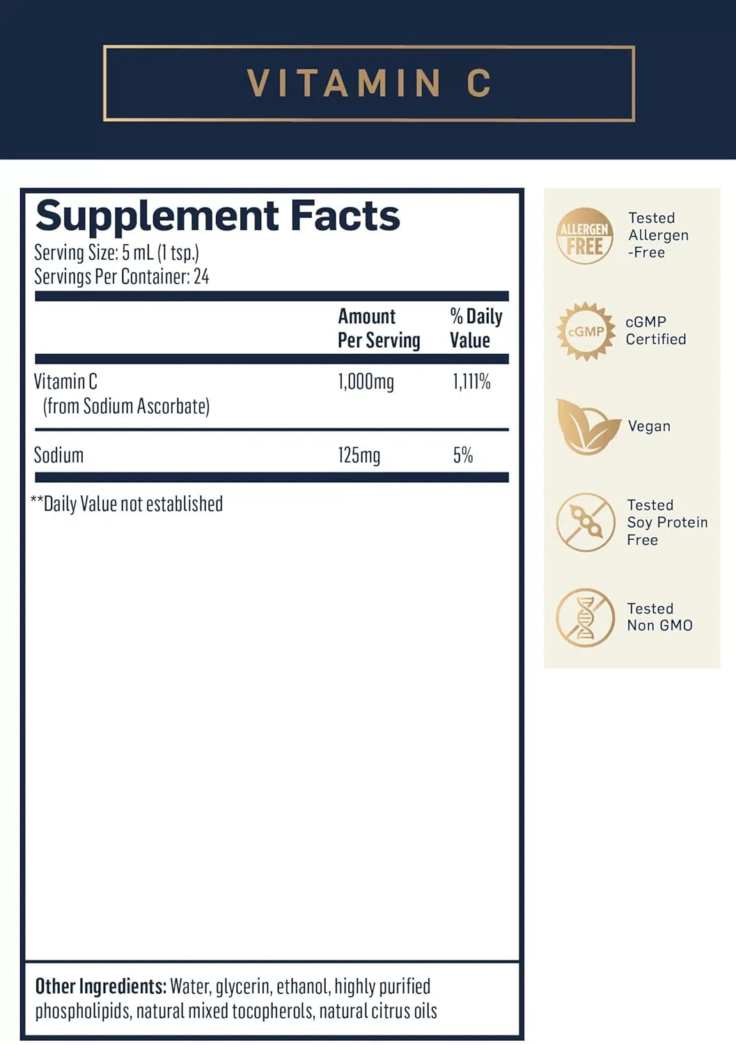 Liposomal vitamin C - QuickSilver - Uno Vita AS