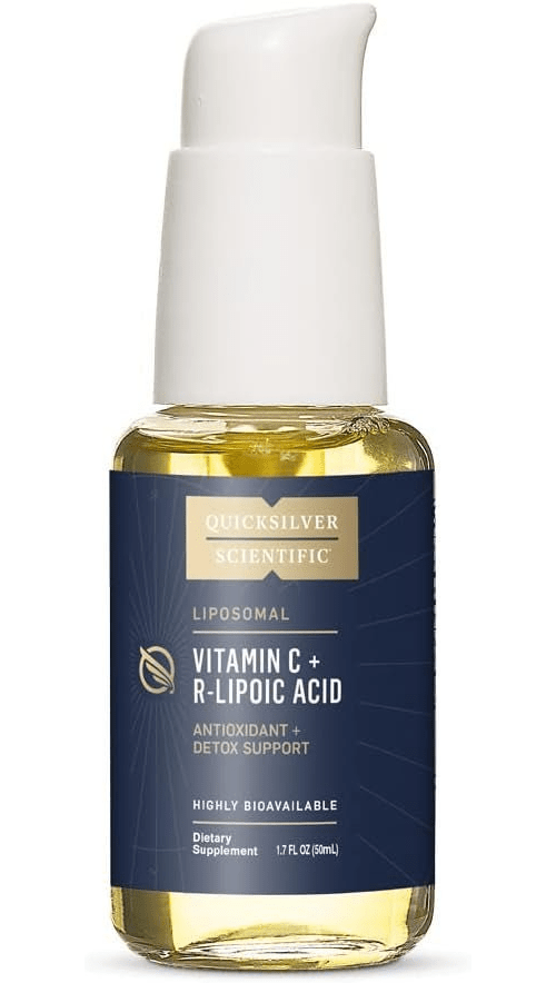 Quicksilver Scientific Vitamina C liposomal con ácido R-lipoico, frasco con dosificador de 120 ml