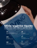 LIVING SILICA® Collagen Booster, 1000 ml pullo mustalla mattapinnalla, vegaaninen ja gluteeniton koostumus.