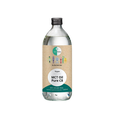 MCT Oil Keto Pure Coconut C8 Go-Keto 1000 ml - Uno Vita AS