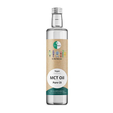 MCT Oil Keto Pure Coconut C8 Go-Keto 500ml - Uno Vita AS