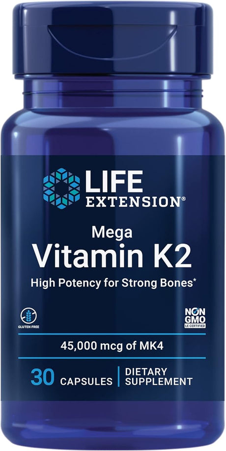 Mega Vitamin K2 høj styrke til stærke knogler - Uno Vita AS