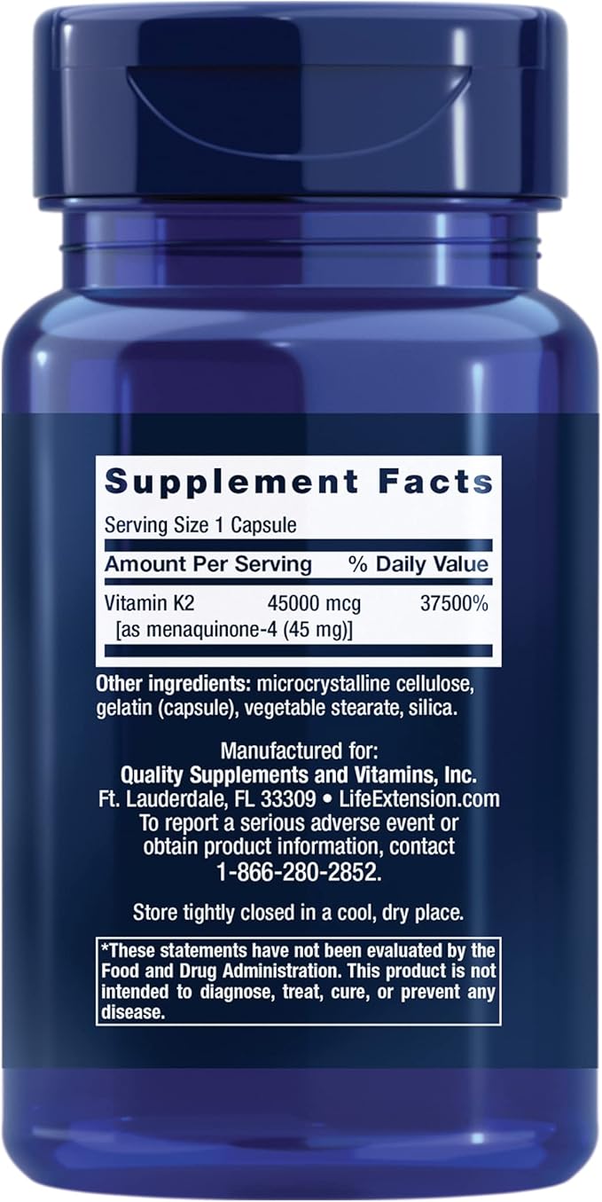 Mega Vitamin K2 High Potency for Strong Bones - Uno Vita AS