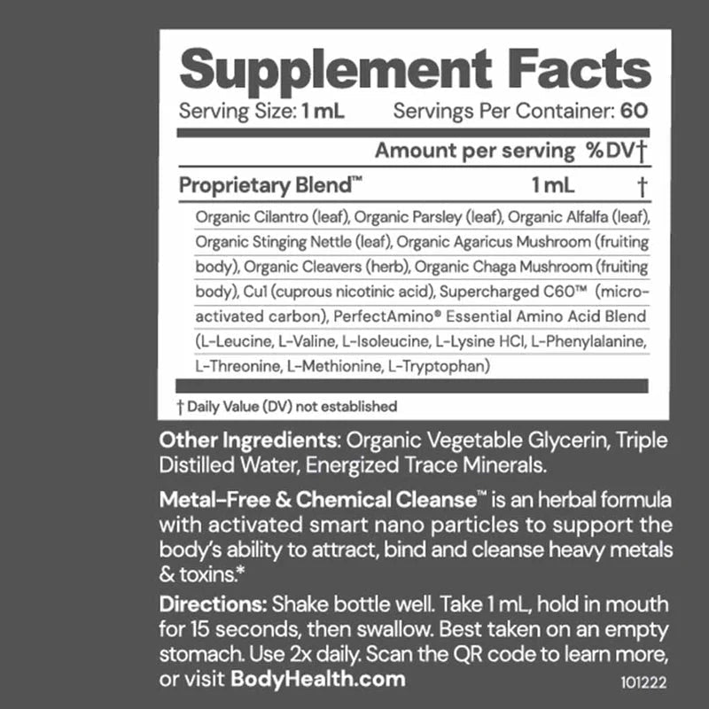 Metal Free & Chemical Cleanse - Uno Vita AS