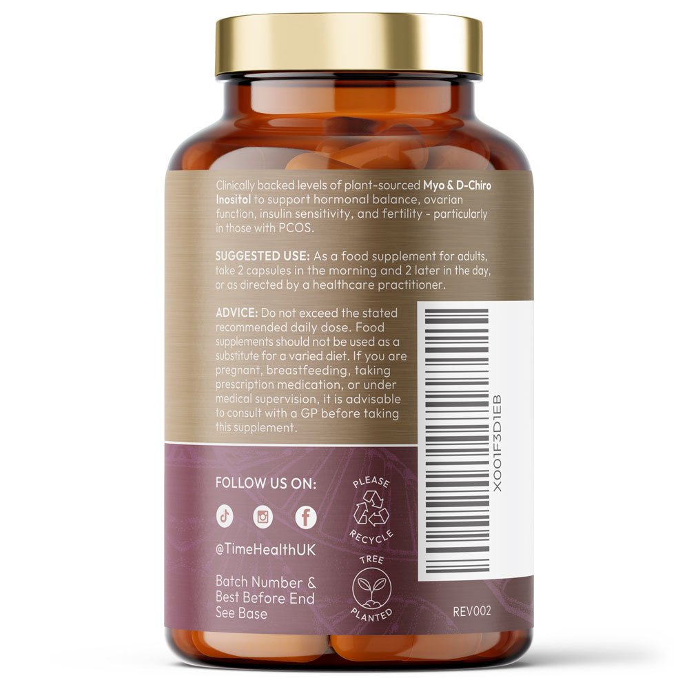 Myo & D Chiro Inositol – Promotes Hormonal Balance & Normal Ovarian Function (120) - Uno Vita AS