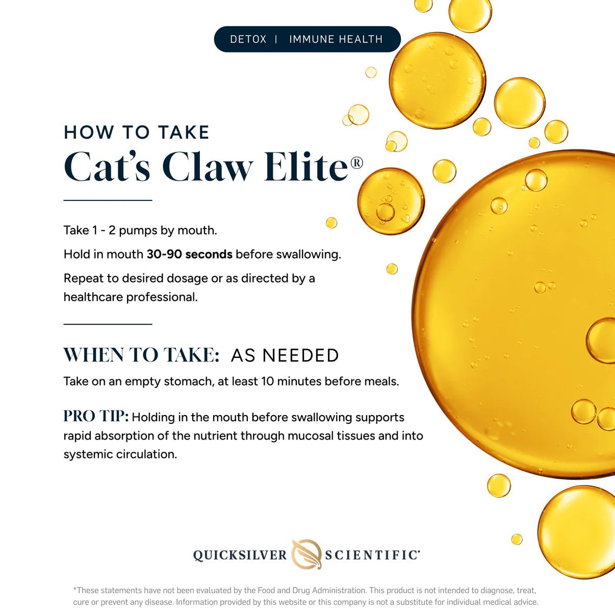 Nanoemulsified Cat's Claw Elite (50 ml) - Uno Vita AS