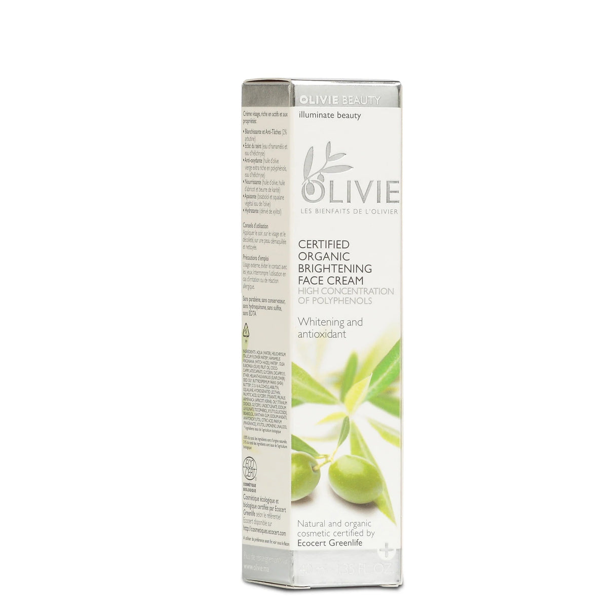 OLIVIE BEAUTY - Crème Visage Certifiée Bio - Uno Vita AS