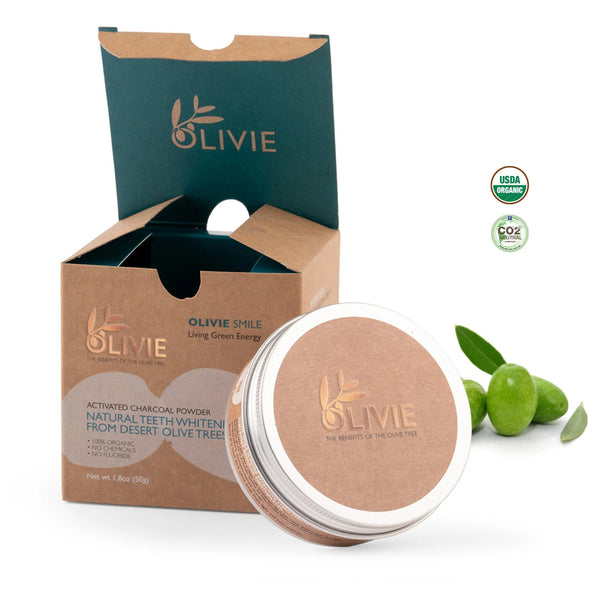 OLIVIE SMILE - Natural teeth whitening from desert olive trees - Uno Vita AS