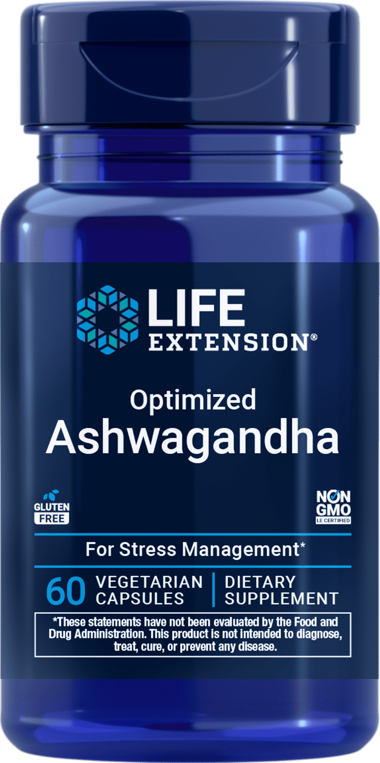 Ashwagandha ottimizzato per Life Extension, 60 capsule vegetariane per la gestione dello stress
