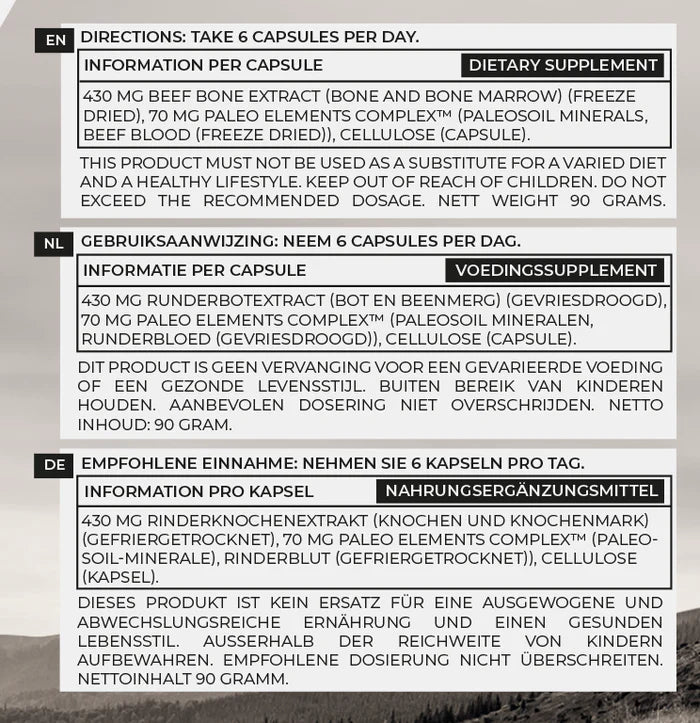 Paleo Beef Ben & Marrow - Uno Vita AS