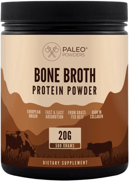Paleo Collagen Hydrolysate fra gressfôret europeisk storfe i 500 g boks med kollagenpulver