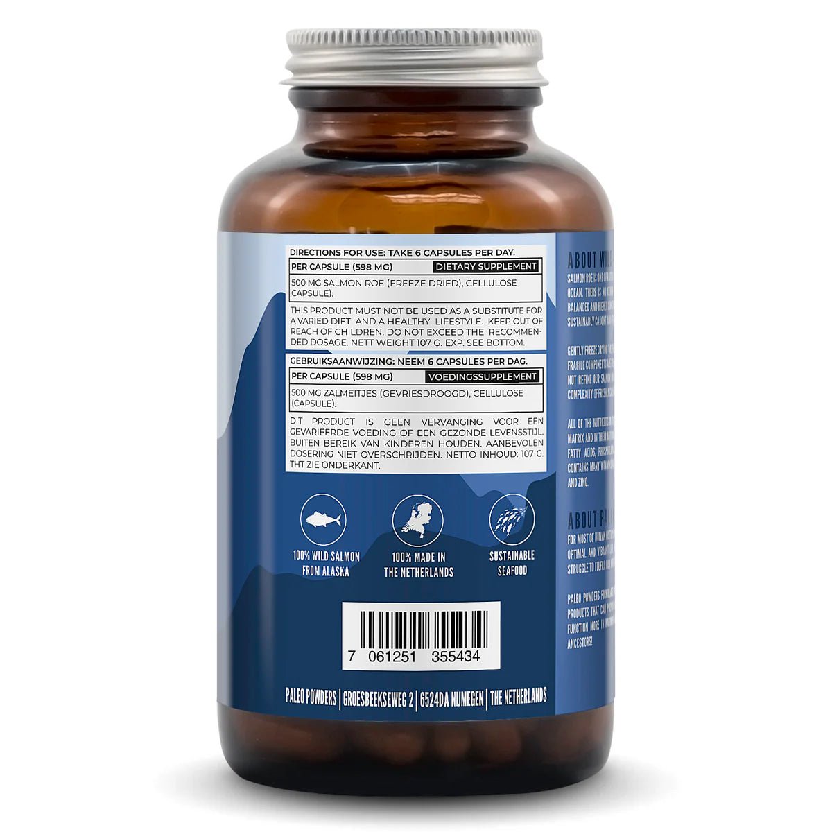 Paleo Wild Salmon Roe (Eggs) - Uno Vita AS