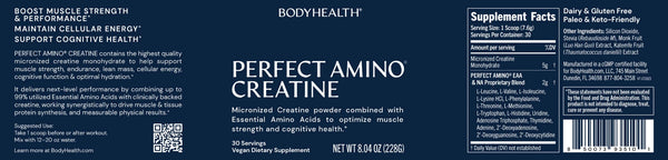Perfect Amino Creatine - Mélange puissant de monohydrate de créatine - Uno Vita AS