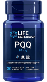 Life Extension PQQ 20mg, 30 Vegetarian Capsules for Mitochondrial Biogenesis