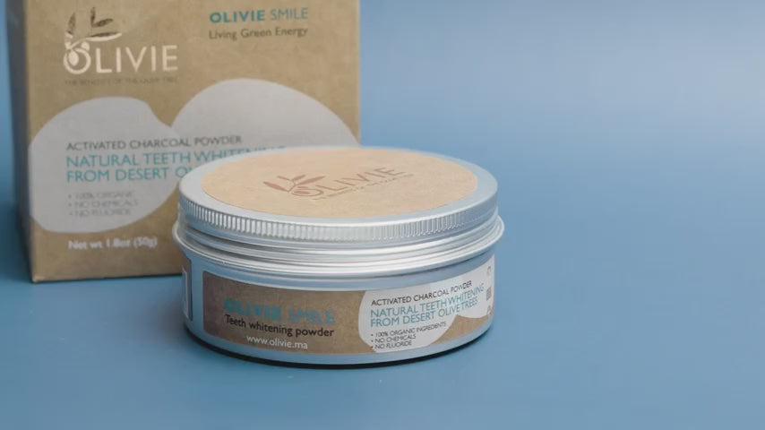 OLIVIE SMILE - Natural teeth whitening from desert olive trees