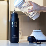 Qlife H2 KEEP Stainless Steel Water Bottle - Uno Vita AS