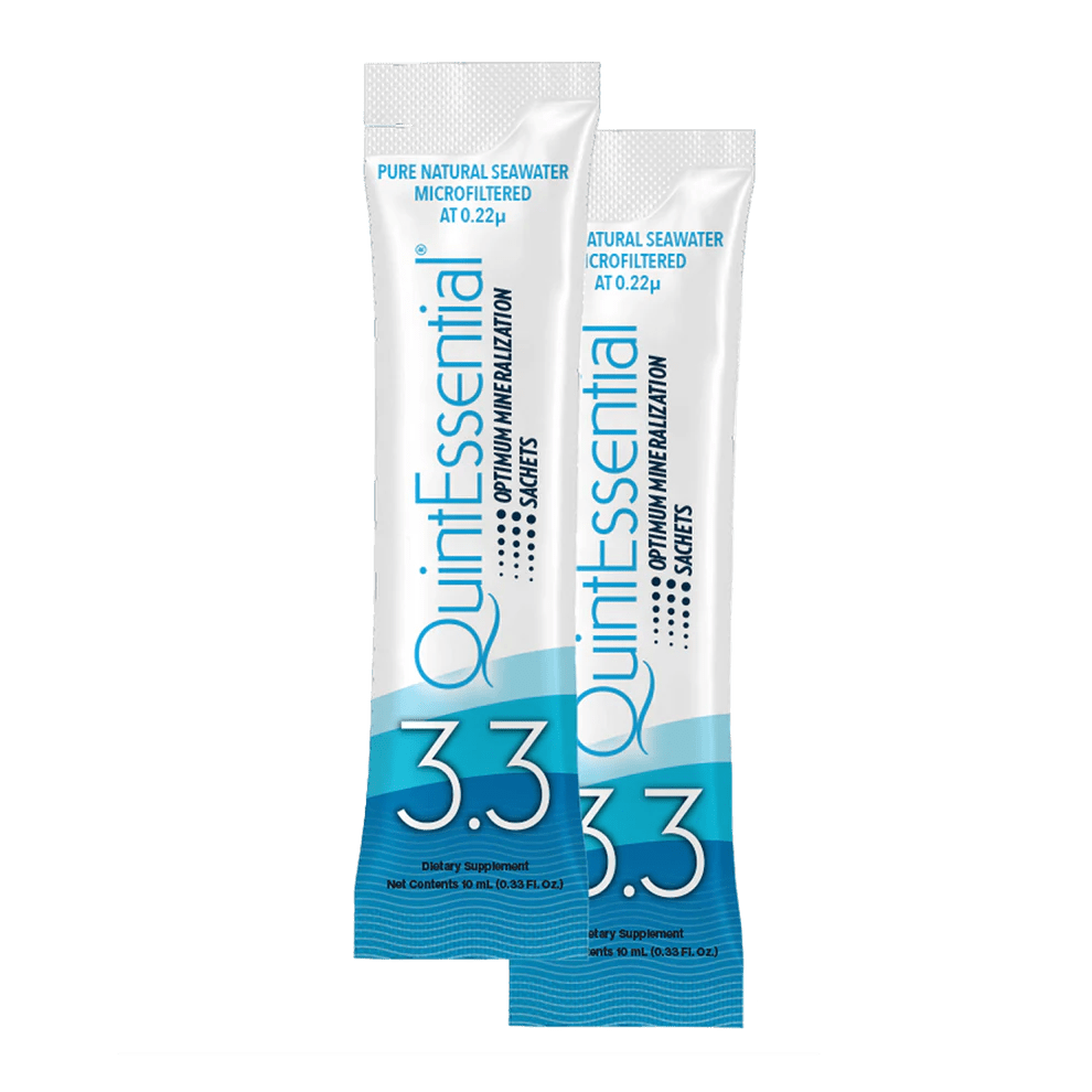 QuintEssential 3.3 (30 Sachets) - Seawater Electrolyte Liquid Minerals Supplement - Uno Vita AS