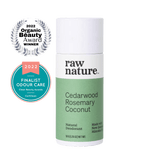 Raw Nature Natural Deodorant - Cedarwood + Rosemary - Uno Vita AS