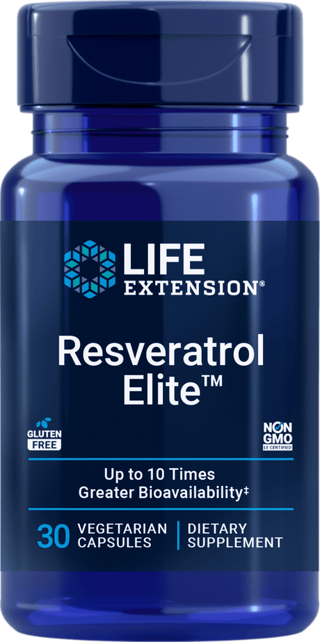 Life Extension Resvératrol Elite, 30 capsules végétariennes