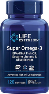 Super Omega - Aceite de pescado 3 EPA/DHA, lignanos de sésamo y extracto de oliva - Uno Vita AS