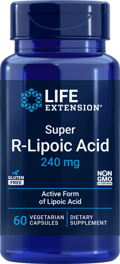 Life Extension Super R-Lipoic Acid 240 mg, 60 vegetariska kapslar
