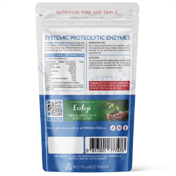 Systemic Proteolytic Enzymes Complex – Repair & Recovery (120) - Uno Vita AS