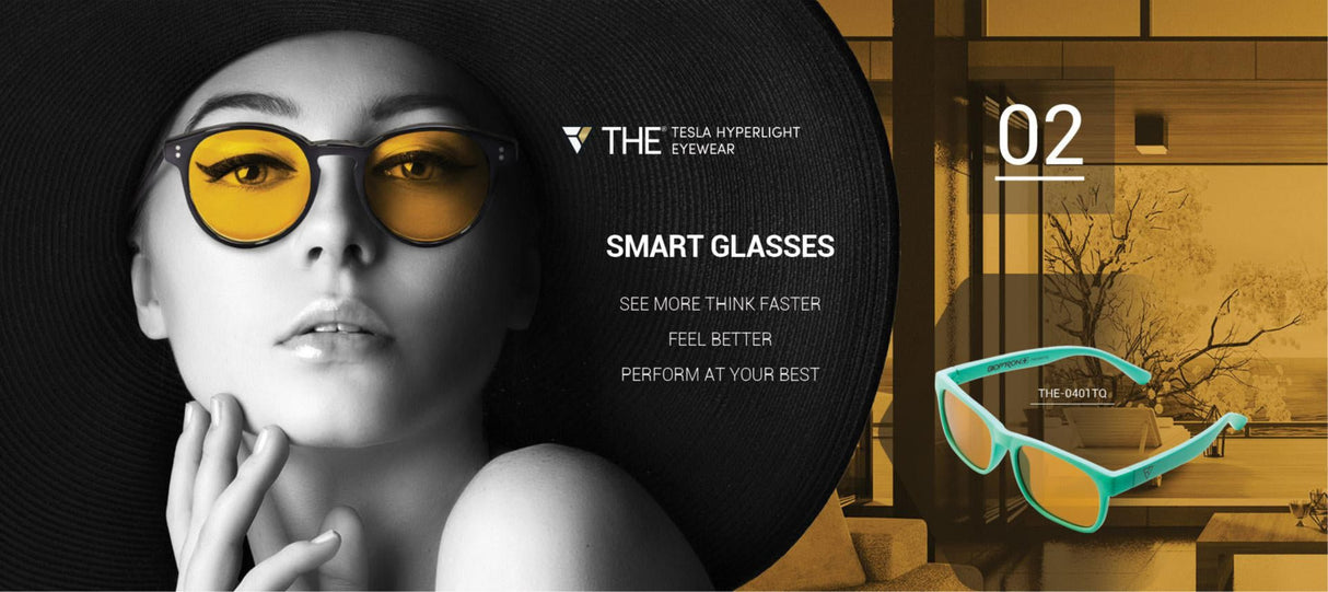 Tesla Bioptron Hyperlight Eyewear® (Oransje) - Uno Vita AS