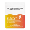 Il pacchetto di cerotti benessere della The Patch Collection in colori vivaci, con il testo "ENERGY ACTIVE BOOST" e 15 cerotti.
