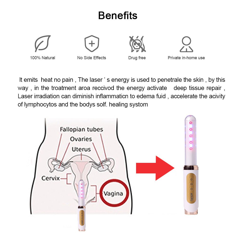 Uno Vitas foryngende vaginal-laser med vibrasjon - Uno Vita AS