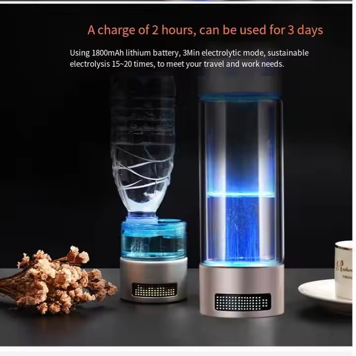 Uno Vita's Hydrogen (H2) water bottle (up to 9000 ppb) - Uno Vita AS