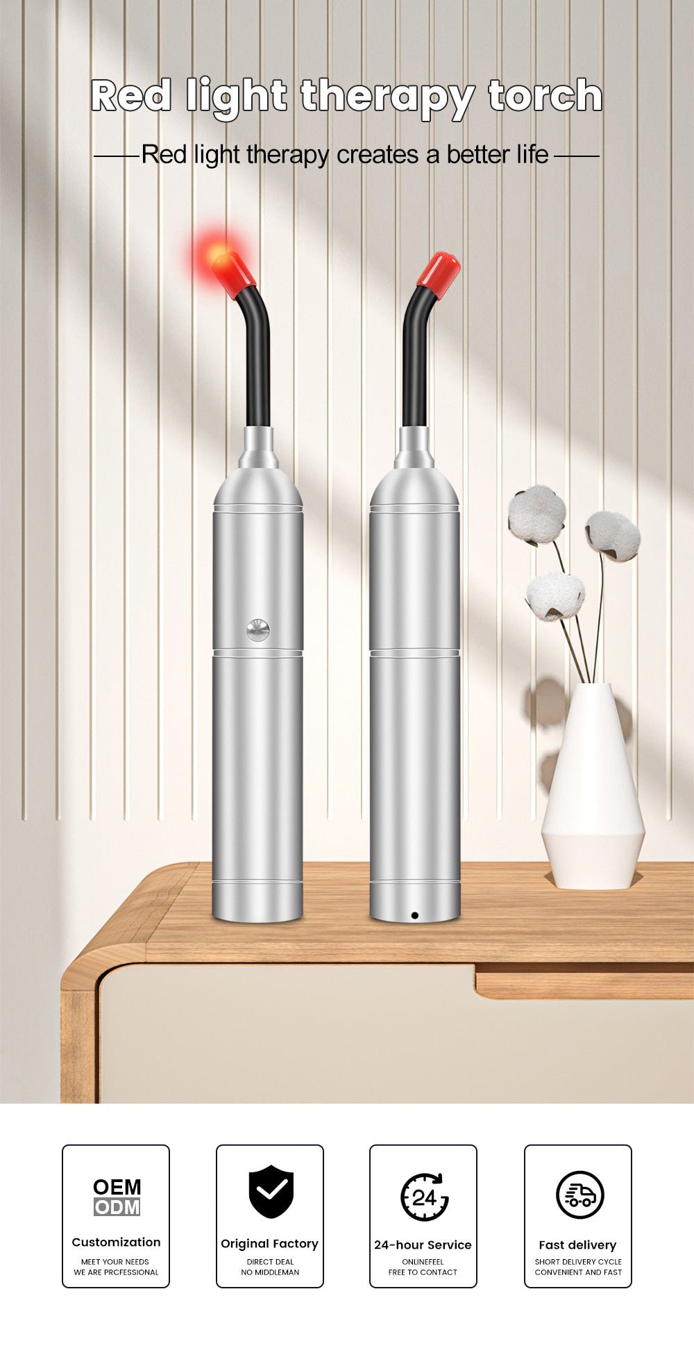 Uno Vita's Light Therapy Handheld Flashlight Torch (5 wavelengths) - Uno Vita AS