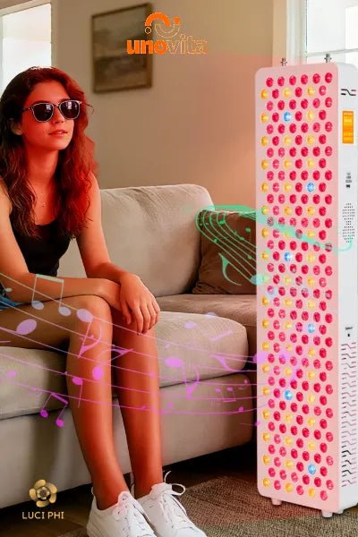 Uno Vita’s RLPRO300 - X2 – Innovative Red Light Therapy (9 waves – music – Luci Phi) - Uno Vita AS
