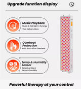 Uno Vita’s RLPRO300 - X2 – Innovative Red Light Therapy (9 waves – music – Luci Phi) - Uno Vita AS