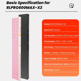 Uno Vita’s RLPRO600Max - X2 – Innovative Red Light Therapy (9 waves – music – Luci Phi) - Uno Vita AS