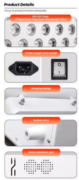 Uno Vita’s RLPRO600Max - X2 – Innovative Red Light Therapy (9 waves – music – Luci Phi) - Uno Vita AS