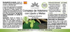 Valerian Complex with hops and lemon balm, 60 vegan capsules in a white and green packaging.