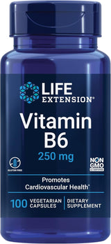 Vitamin B6 (250 mg, 100 vegetarische Kapseln) – Uno Vita AS
