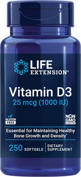 Vitamin D3 - 25 mcg (1000 IE, 250 softgels) - Uno Vita AS